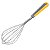 Batedor Manual Em Inox Com Cabo Soft Touch Amarelo Weck [Novo] - Imagem 1