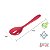 Colher Perfurada Silicone 27cm Vermelha WECK [Nova] - Imagem 1