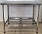 Mesa / Bancada de Inox com prateleira inferior gradeada - 1m x 50cm x 86cm (LxPxA) [Usado] - Imagem 1
