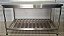 Bancada / Mesa de Aço Inox 304 com Prateleira Inferior Gradeada - 1.5m x 70cm x 90cm - [Usada] - Imagem 1