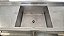 Bancada de Inox com cuba central / pia e prateleira inferior gradeada 2m x 90cm x 60cm [Usada] - Imagem 3