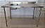 Bancada com cuba esquerda / Pia Totalmente em Inox 304 - 1.34m x 90cm x 75cm [Nova] - Imagem 1