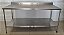 Bancada / Mesa de Inox com prateleira inferior lisa - 1.82m x 70cm x 90cm [Usada] - Imagem 2
