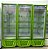 Geladeira Expositora Vertical 3 Portas Gelopar Verde 220v GCVR-1450PR [Usada] - Imagem 1