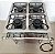 Fogão Industrial 4 bocas 30X30 com Forno Luxo Metalmaq [Usado] - Imagem 2
