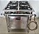 Fogão Industrial 4 bocas 30X30 com Forno Luxo Metalmaq [Usado] - Imagem 4
