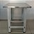 Bancada / Mesa de Inox com pés desmontáveis de ferro - 70x70x90cm [Usada] - Imagem 1