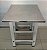 Bancada / Mesa de Inox com pés desmontáveis de ferro - 70x70x90cm [Usada] - Imagem 2