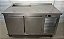 Balcão Refrigerado Inox Dentro e Fora com Condimentadora lado esquerdo (Pista Fria refrigerada) 220v - 1.5m x 80 x 90cm [Usado] - Imagem 1