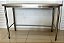 Mesa / Bancada / Aparador de Inox 304 com Tampo Liso de Centro Sobre Estrutura Tubular  -130x50x90 cm [Seminovo] - Imagem 2
