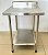 Mesa / Bancada de Inox 304 60x70x90cm Com 1 Prateleira Lisa - Maquinbal [Seminova] - Imagem 1