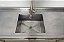 Pia / Bancada de Inox com cuba central 1.80x60x95cm [Usada] * Acompanha Torneira Gourmet - Imagem 3