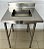 Bancada / Pia 100% Inox com cuba central 70x70x87cm [Usada] - Imagem 1