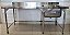 Bancada de Inox 304 com cuba / pia direita 2m x 70cm Cuba: 60x50x40 - Alfatec [Seminova / Sem uso] - Imagem 1