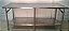 Bancada / Mesa de Inox com prateleira lisa e 6 pés - Reforçada 2m x 70cm - Fritomaq  [Usada] - Imagem 1