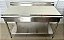 Mesa Inox para corte com Topleno de Encosto com prateleira inferior lisa - 1.40x70cm - Topema [Usada] - Imagem 4