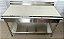 Mesa Inox para corte com Topleno de Encosto com prateleira inferior lisa - 1.40x70cm - Topema [Usada] - Imagem 2