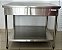 Bancada / Mesa Inox 304 Lisa de Centro com Prateleira Inferior Lisa 1.00m x 70cm x 85cm - Topema [Usada] - Imagem 1