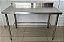 Bancada / Mesa de Encosto 1.15m x 60cm x 75cm Inox 304 - Topema [Usada] - Imagem 1