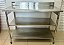 Bancada / Mesa de Aço Inox com 02 Prateleiras Inferiores Lisa - 1.25m x 60cm x 90cm Promaq [Usada] - Imagem 2