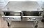 Bancada de Inox com 02 Gavetas e Rodizios 1.20m x 85cm x 70cm - Elvi [Usada] - Imagem 4