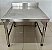 Bancada / Mesa de Inox de Apoio Baixa 50x60x70 - Elvi [Usada] - Imagem 1
