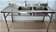 Pia / Bancada com 02 Cubas de Inox 304 - 1.70m x 70cm x 90cm [Usada] - Imagem 2