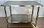 Bancada / Mesa de Inox Com Prateleira Inferior Lisa 120x70x90cm - Fritomaq [Usado] - Imagem 1