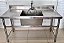 Pia de Inox / Bancada de 150x70x85 cm com Tanque Central de 60x50x35 FrigoPro [Usado] - Imagem 2