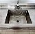 Pia de Inox / Bancada de 150x70x85 cm com Tanque Central de 60x50x35 FrigoPro [Usado] - Imagem 4