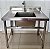 Pia de Inox / Bancada de 100x70 cm com Tanque Central de 60x50x35 FrigoPro [Seminovo] - Imagem 1
