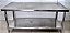 Mesa de Inox Bancada de 190X70x85cm c/ Prateleira Lisa FrigoPro [Usado] - Imagem 3