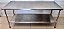 Bancada / Mesa de Aço Inox com Prateleira Inferior Lisa 180x65x90cm - Sulfisa [Usada] - Imagem 2