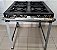 Fogão Industrial 4 bocas 30x30 Luxo Baixa Pressão Metalmaq [Usado] - Imagem 2