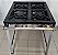 Fogão Industrial 4 bocas 30x30 Luxo Baixa Pressão Metalmaq [Usado] - Imagem 3