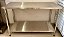 Bancada / Mesa de Inox Com Prateleira Inferior Lisa 140x60x90cm - Elvi [Usada] - Imagem 1
