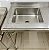 Bancada / Pia com cuba lado esquerdo Inox 1.40m x 65cm x 1.05m - Fritomaq [Usada] - Imagem 3