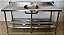 Pia em Aço Inox 304 Cuba Central 180x70cm C/ Prateleira Inferior Gradeada - [Usada] - Imagem 2