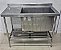 Pia/Bancada de Inox com Cuba Profunda 70x45x40 Lado Direito 1.15m x 60cm x 85cm +10cm Com Prateleira Inferior Gradeada [Usada] - Imagem 1