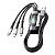 Cabo Turbo 3 em 1 USB-C Lightning Micro USB 100W 1,2m Carregamento Rápido Reforçado - Imagem 1