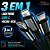 Cabo Turbo 3 em 1 USB-C Lightning Micro USB 100W 1,2m Carregamento Rápido Reforçado - Imagem 2