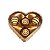 10un Caixa para 4 doces Candy box coração Flip Festas - Imagem 4