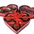 10un Caixa para 4 doces Candy box coração Flip Festas - Imagem 3