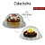 Cake Bolha Transparente 10un - Flip Festas - Imagem 1
