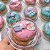 10un de embalagem para mini donuts -  Mini cake box redonda Flip Festas - Imagem 7