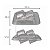 10 / 20 / 30 / 40un Embalagem para Mini donuts Macarons 2 cavidades - Flip Festas - Imagem 2