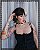 Conjunto Colar + Brinco Preto da flor Brinco-de-Princesa - Imagem 3