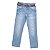 CALÇA JEANS MASCULINA INFANTIL MENINO COM CINTO MANIA KIDS - Imagem 1
