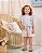 Conjunto Infantil Menina Blusa Manga Curta e Short Linho Aconchego - Imagem 2