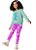 Conjunto Infantil Menina Blusão e Calça Moletom Verde Malwee Kids - Imagem 1